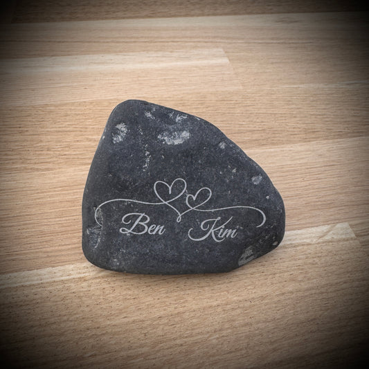 Wunschgravur – Dein persönlicher Plant Pebble oder Schieferstecker