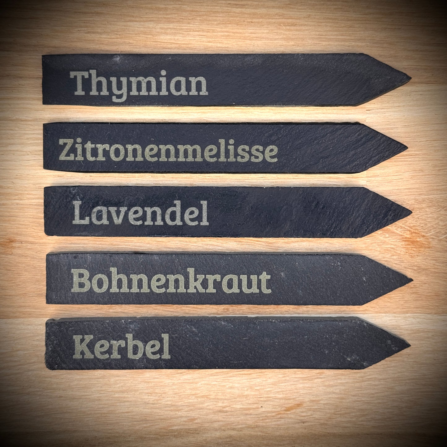 5er-Set „Bienenfreund“ – Schiefer-Pflanzenstecker